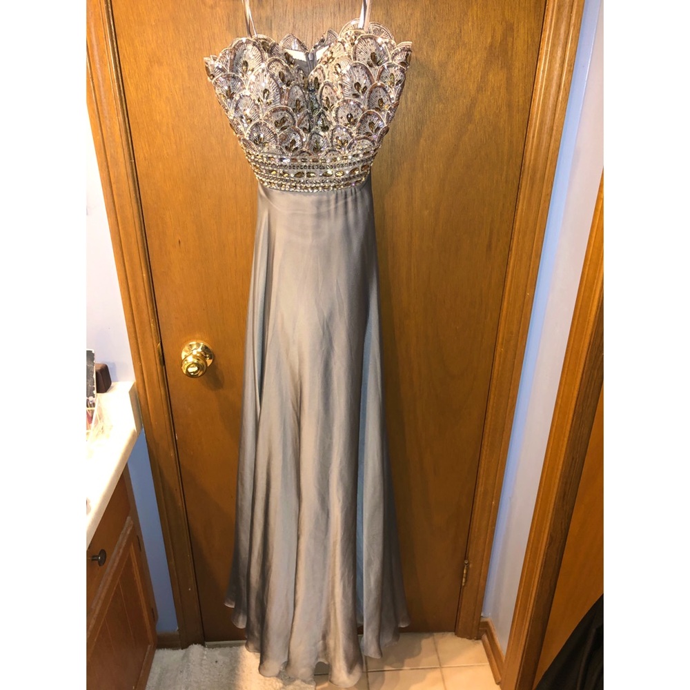 Never worn - Silver Italian Prom Dress!!!